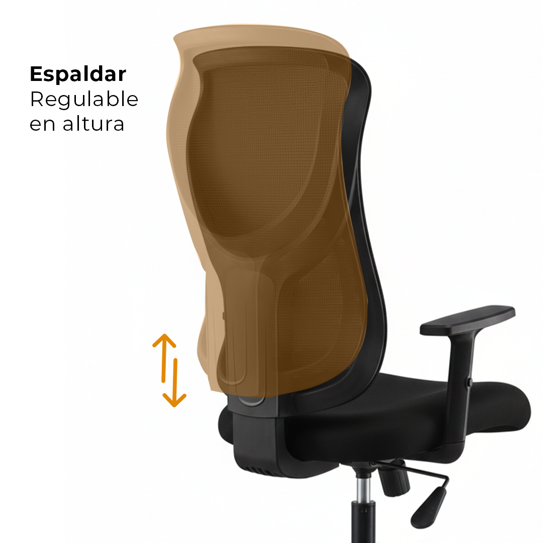 Sedia da ufficio Atrivia nera
