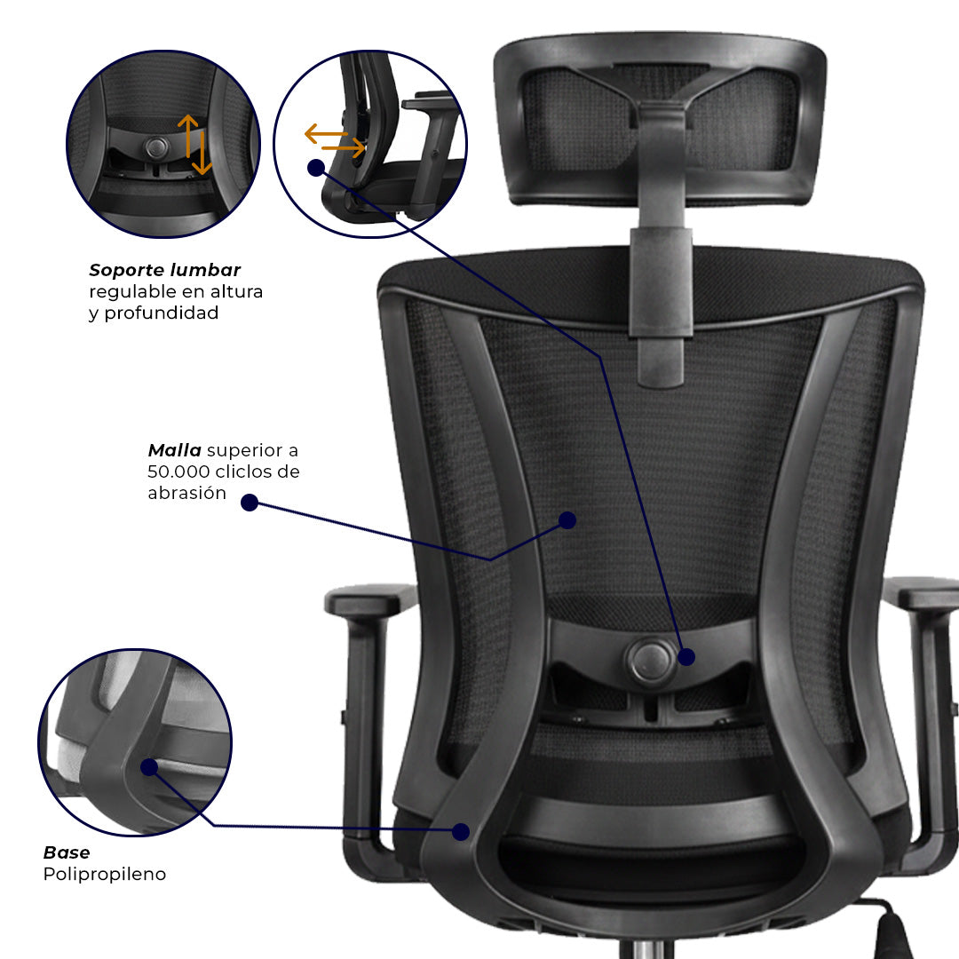 Silla de oficina - Jungle Gerencial Black