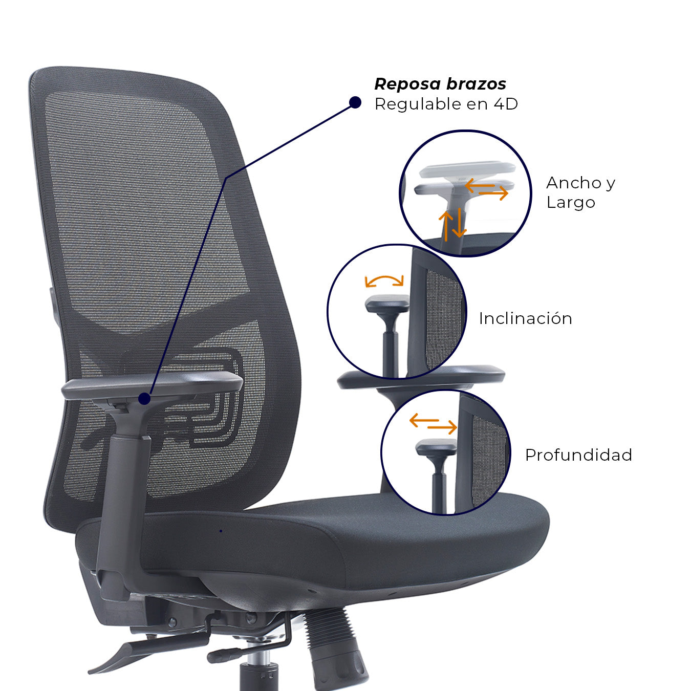 Silla de oficina - Nihmo 2 Operativa Black