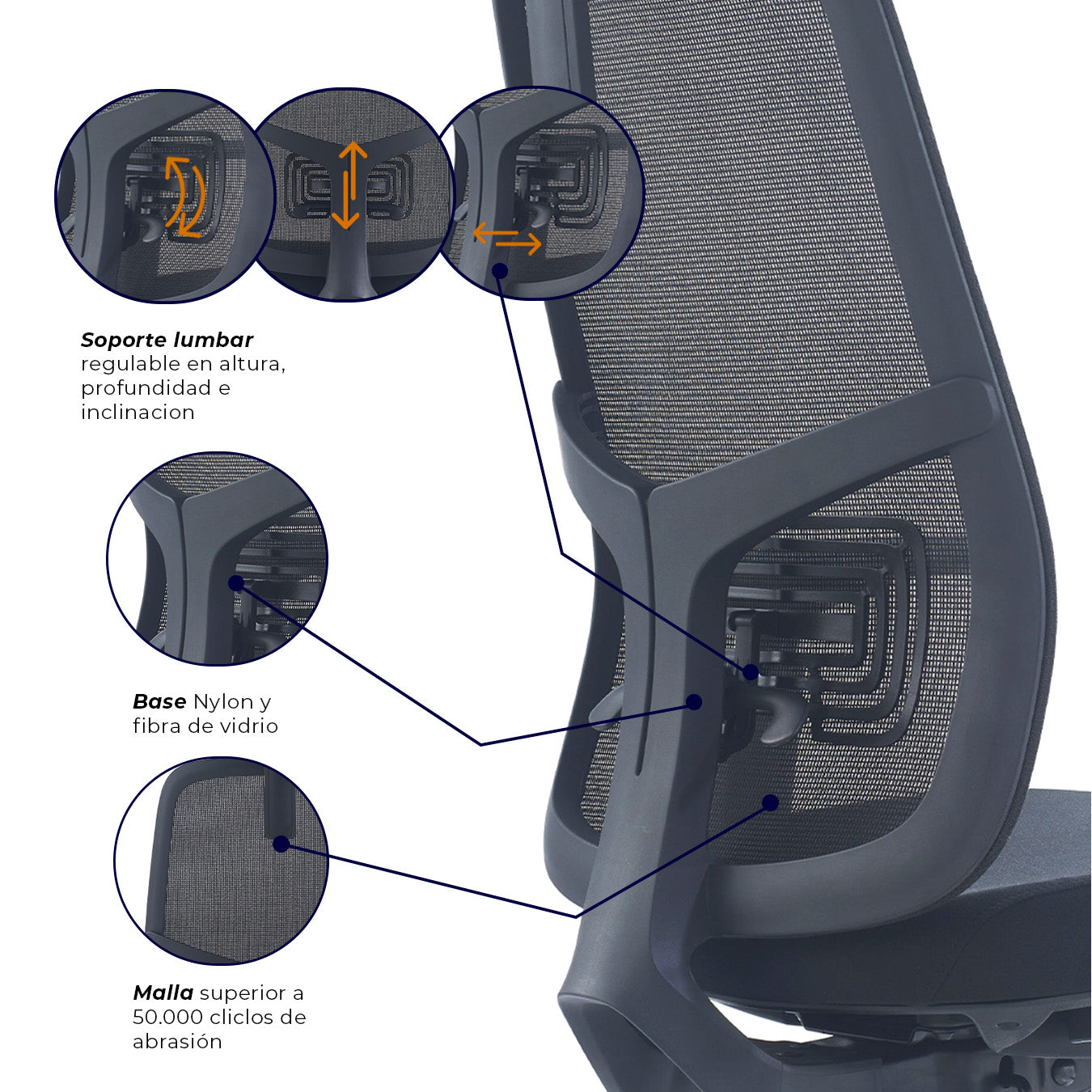 Silla de oficina - Nihmo 2 Operativa Black