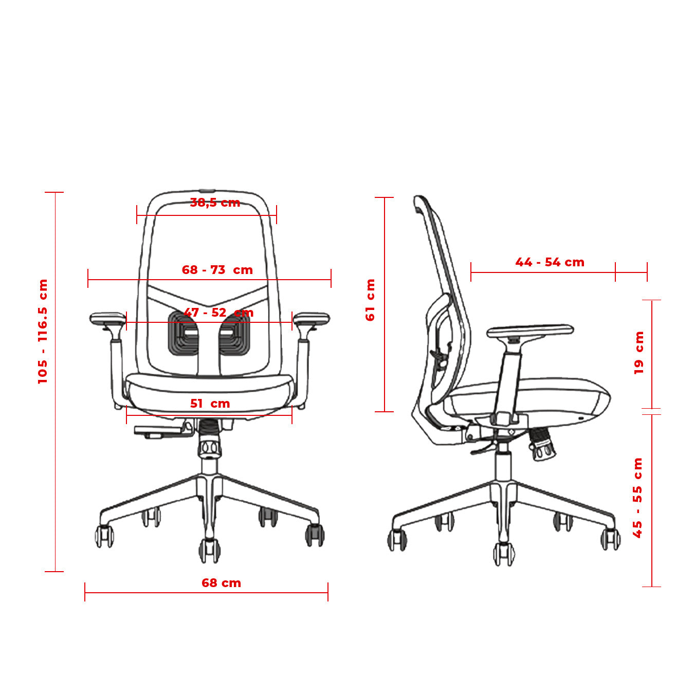 Silla de oficina - Nihmo 2 Operativa Black