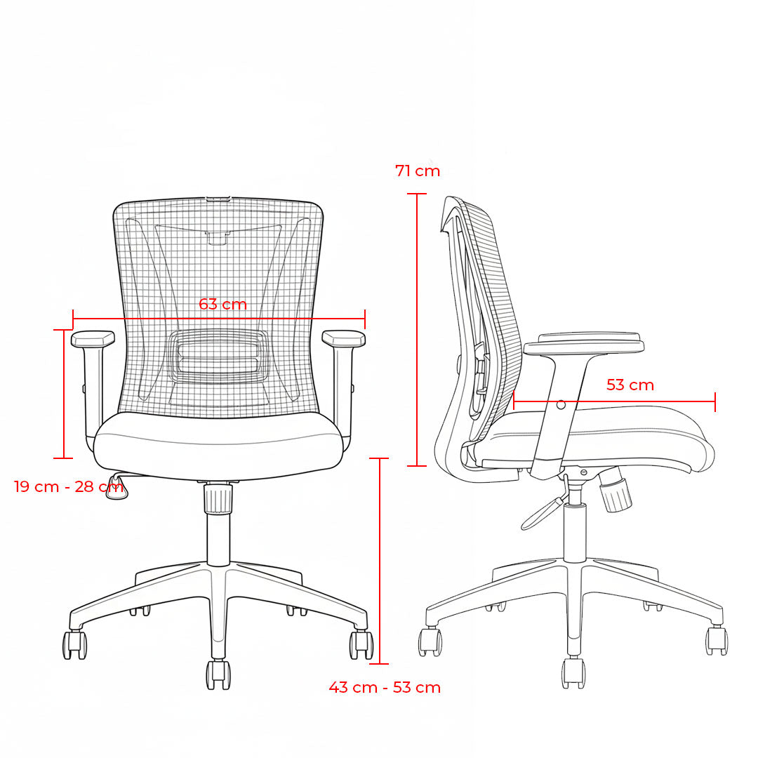 Silla de Oficina - Jungle Operativa  Black