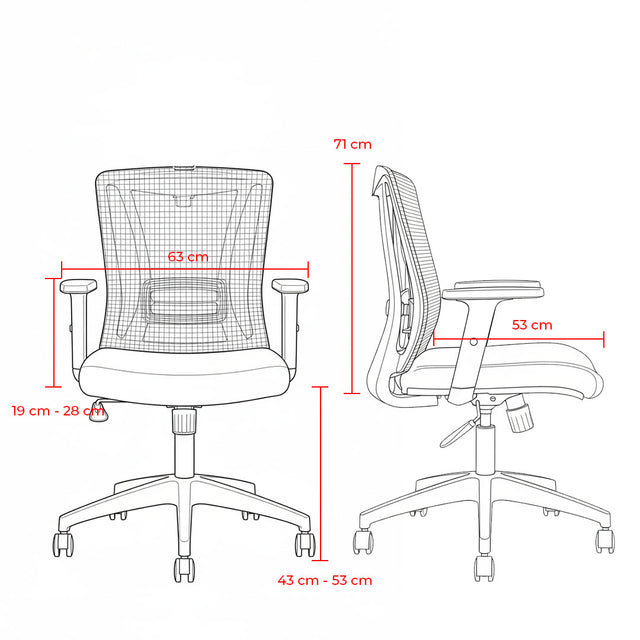Silla de Oficina - Jungle Operativa  Black